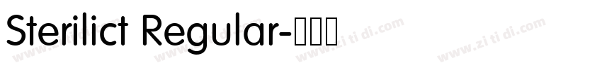 Sterilict Regular字体转换 Sterilict Regular字体转换